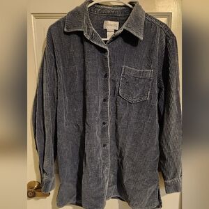 Chadwicks Navy Corduroy Shirt, Size L